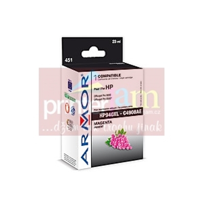 KONEC ink-jet pro HP OJ 8000 magenta,24ml,kom. 940XL,C4908A